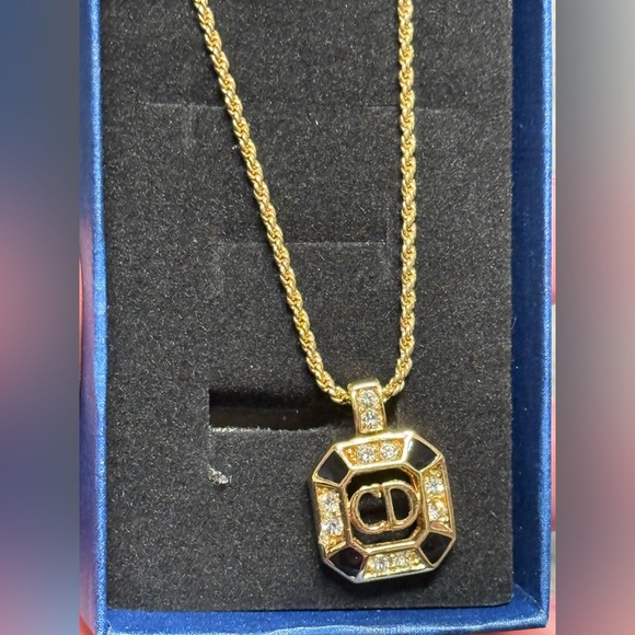 Dior Jewelry - Christian Dior Vintage logo necklace